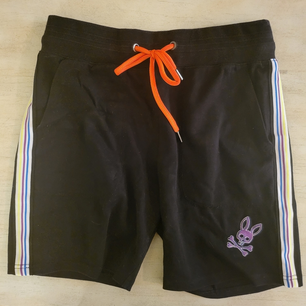 Psycho Bunny Black Athletic Shorts